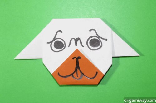 easy origami pug
