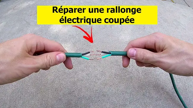 comment réparer une rallonge électrique coupée