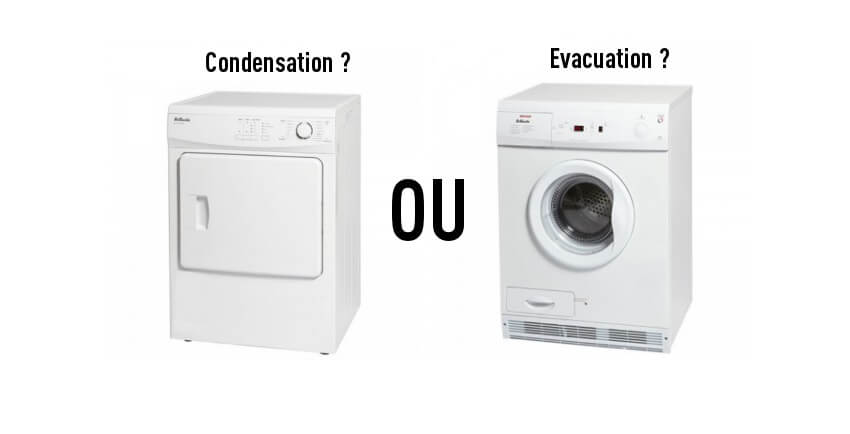 Difference entre seche linge condensation et evacuation