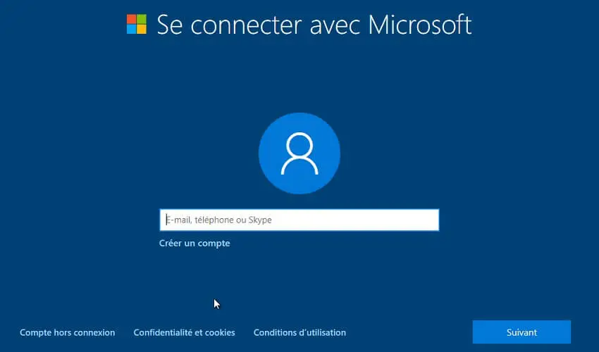 Pourquoi creer un compte Microsoft avec Windows 10