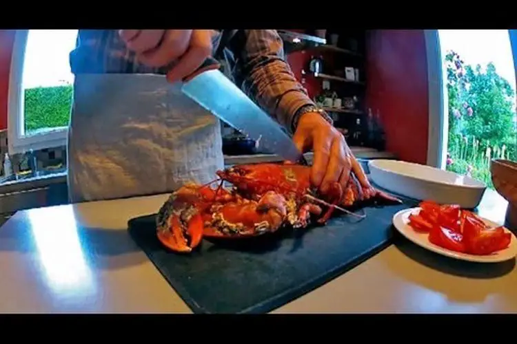 Comment decouper un homard cuit en deux