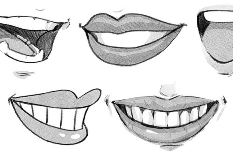 Comment dessiner une bouche ouverte