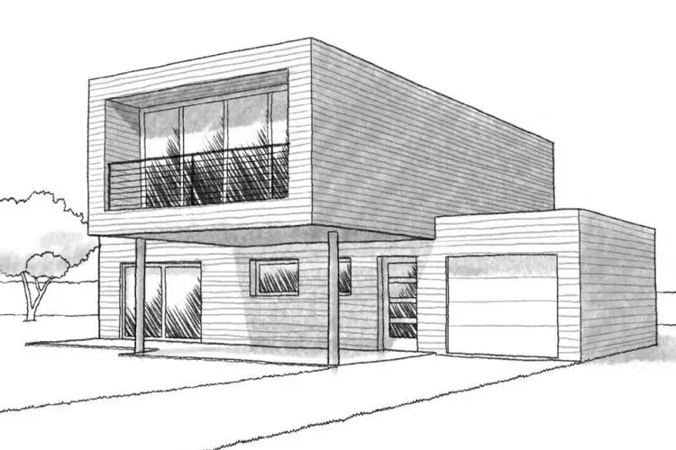 Comment dessiner une maison moderne