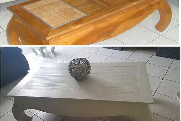 Comment repeindre une table basse en bois