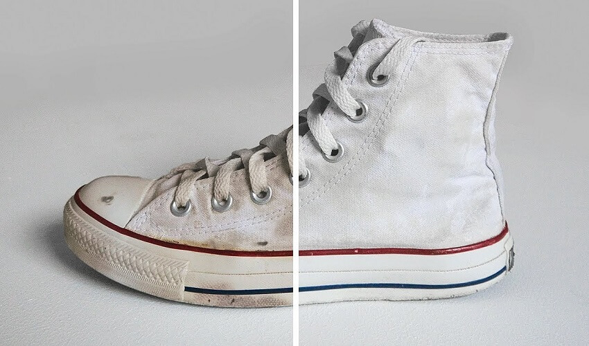 Comment nettoyer des chaussures en toile blanche