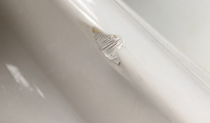 Comment reparer un eclat sur un lavabo en resine