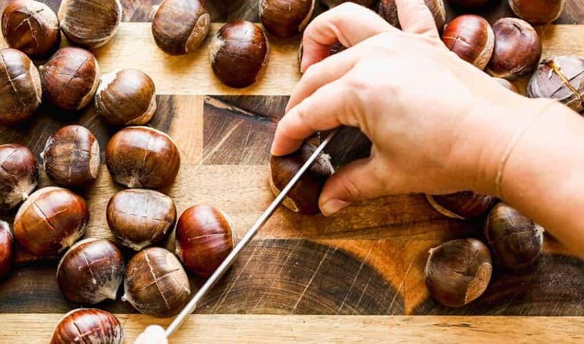 Comment cuire les marrons au four